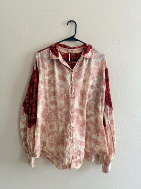 Free People Rose Bud Blouse